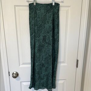 Emerald Green Midi Slip Skirt